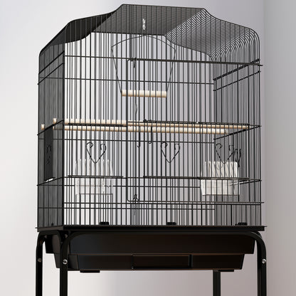 PawHut Bird Cage with Stand for Canary, Budgie, Parakeet