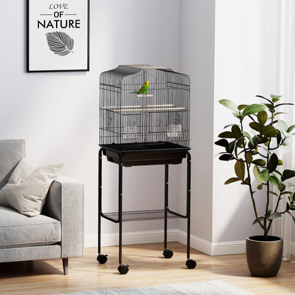 PawHut Bird Cage with Stand for Canary, Budgie, Parakeet