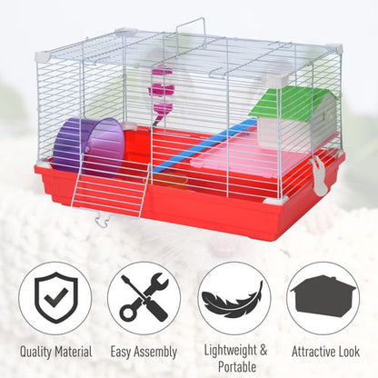 PawHut Hamster Travel Cage with Accessories