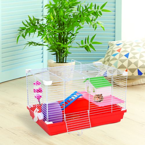 PawHut Hamster Travel Cage with Accessories