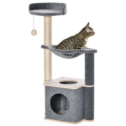 Cat Tree Tower Climbing  Activity Center with Sisal Scratching Post,  Pawhut