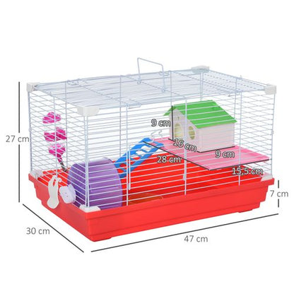 PawHut Hamster Travel Cage with Accessories