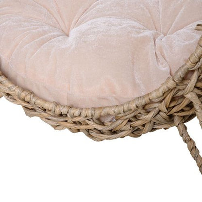 PawHut Ball-Shaped Rattan Wicker Cat Bed with Legs