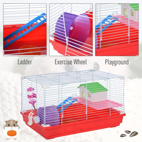 PawHut Hamster Travel Cage with Accessories